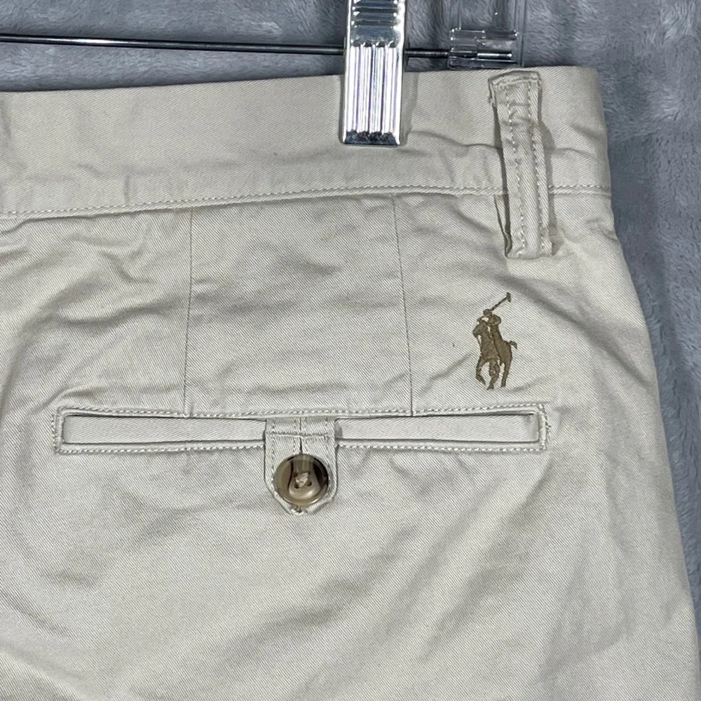 Polo Ralph Lauren Mens Tan Stretch Straight Fit Cotton Chino Pants 38x30